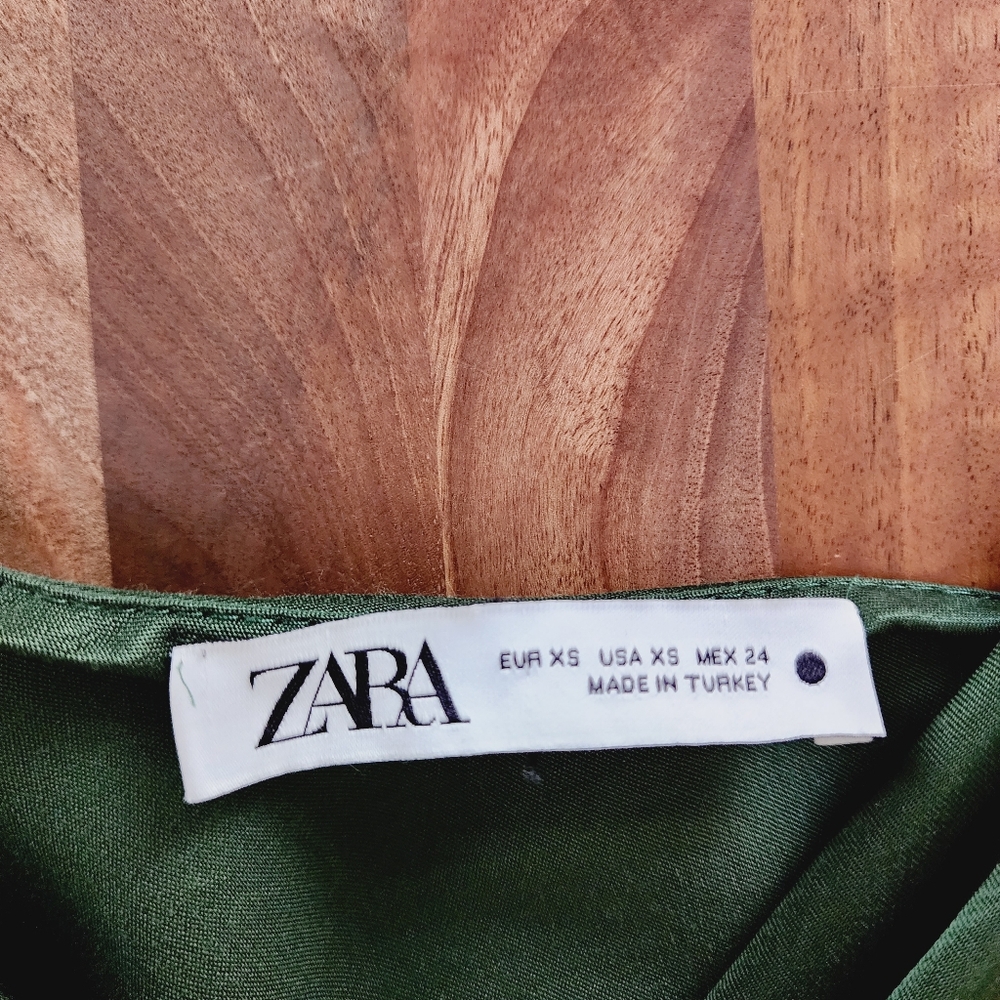 Zara Dark Green Midi Dress - Picture 14 of 14